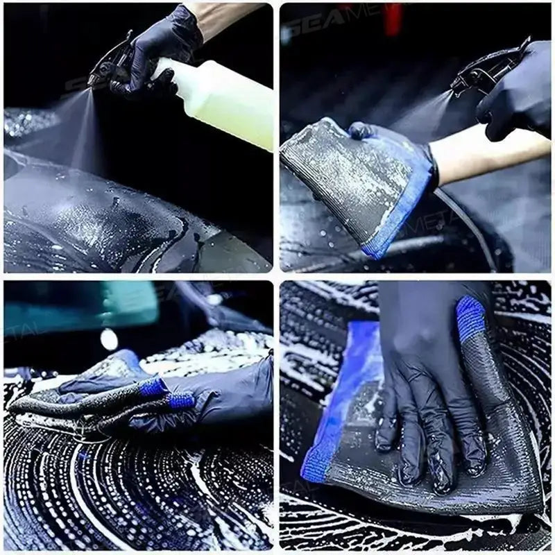 Pano SEAMETAL Clay Towel com Barro Azul – Limpeza Profunda e Brilho Impecável - Blue