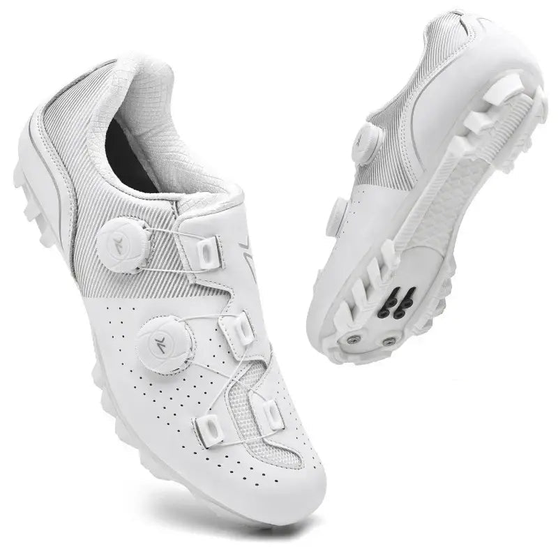 Sapatilhas de Ciclismo MTB SPD – Resistentes Confortáveis e Antiderrapantes | Dinobike - Branco / 37