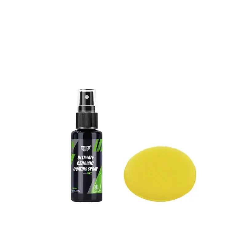Spray Cerâmico Detalhador Rápido para Carros – Brilho Espelhado e Proteção Hidrofóbica - 50ML / Stock UE