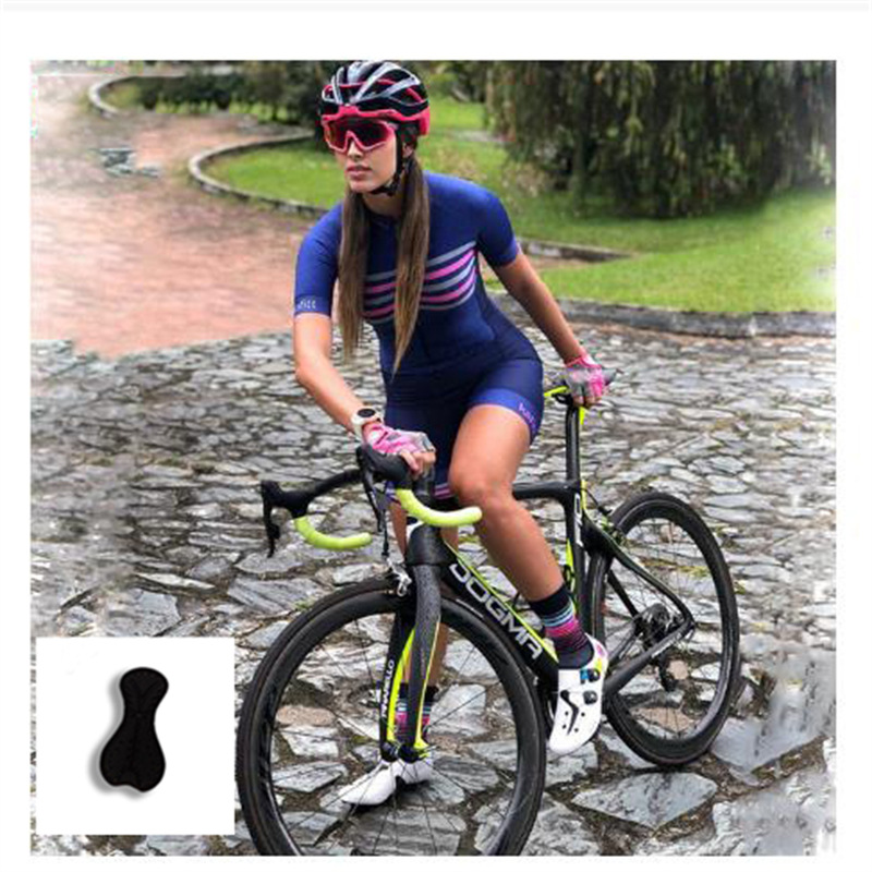 Conjunto de Ciclismo com Camiseta de Manga Curta para Homens e Mulheres