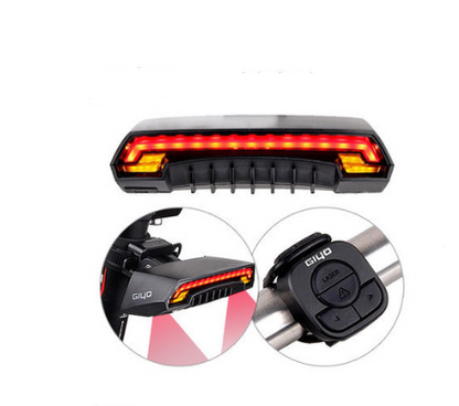 Luz Traseira a Laser com Controle Remoto Sem Fio para Bicicletas