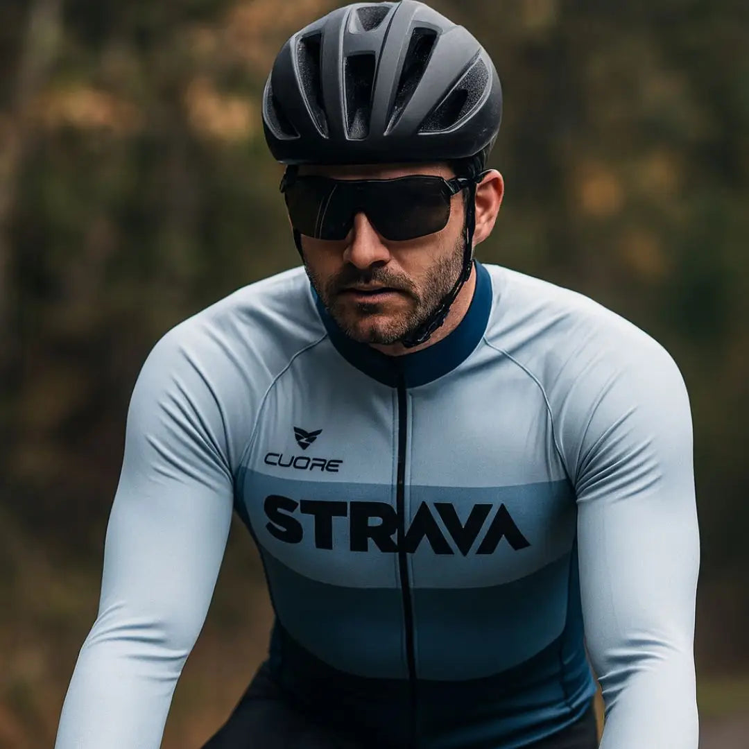 Conjunto Dinobike STRAVA Edition – Performance e Conforto Térmico