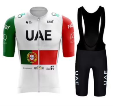 Camisola de Ciclismo UAE 2026 com Bretelas