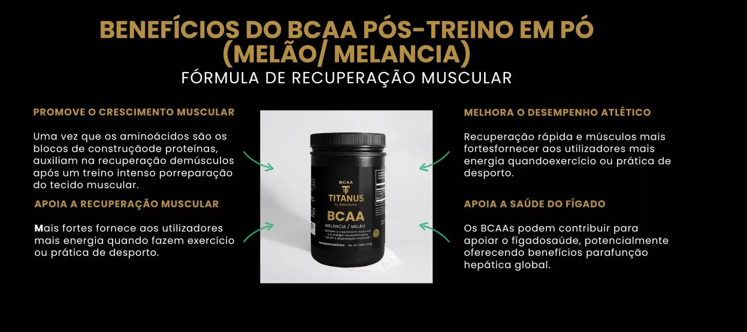 BCAA TITANUS de Dinobike Pó Pós-Treino (Melão / Melancia)