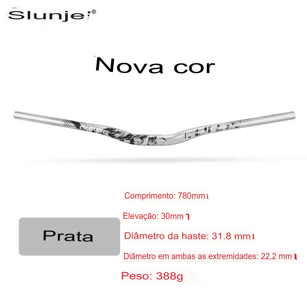 Guiador MTB Swallow Alumínio Ultraleve 720mm 780mm Rise 30mm — Dinobike