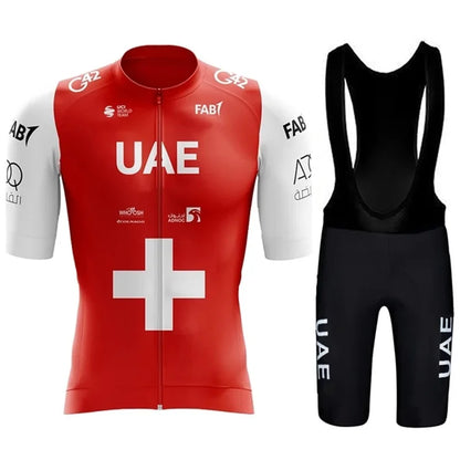 Camisola de Ciclismo UAE 2026 com Bretelas
