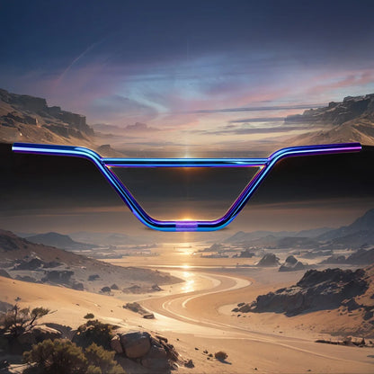 Guidão Chromoly 4130 Oil Slick Arco-Íris MTB BMX Funsea Zeus2 — Dinobike