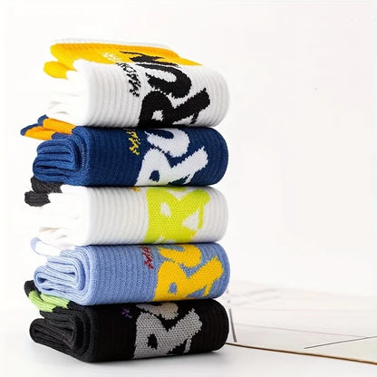 Meias Desportivas de Ciclismo Antibacterianas – Pack 5 ou 10 Pares | Cano Médio Respirável