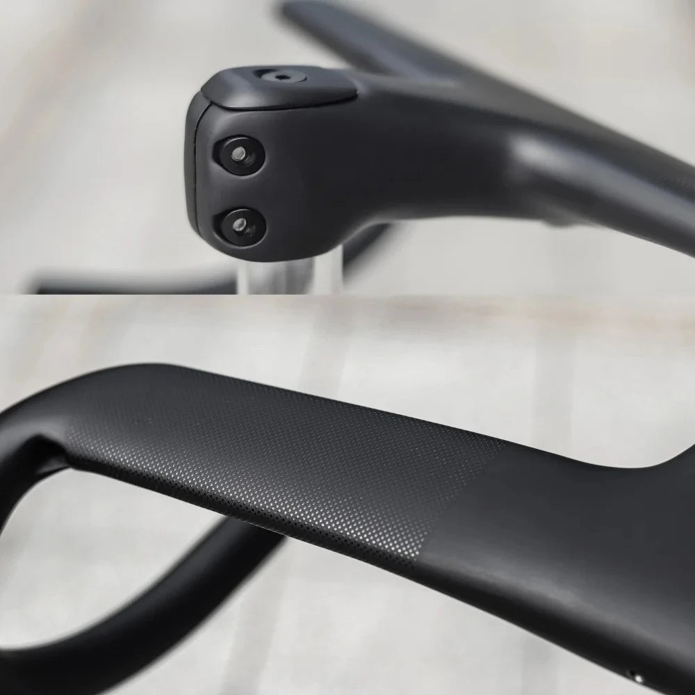 Guiador Integrado SL8 Fibra de Carbono – Drop Bar Estrada com Fiação Interna