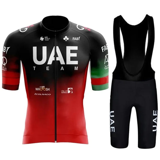 Camisola de Ciclismo UAE 2026 com Bretelas