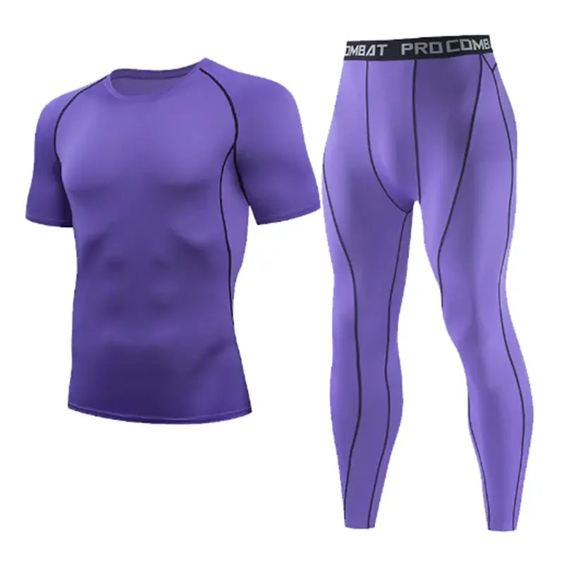 Fato de treino Fitness Masculino de Secagem Rápida e Respirável com Tecido Antissuor TAM - S