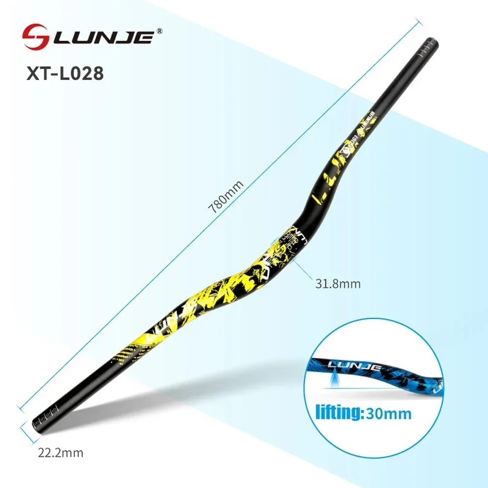 Guiador MTB Swallow Alumínio Ultraleve 720mm 780mm Rise 30mm — Dinobike