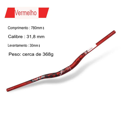 Guiador MTB Swallow Alumínio Ultraleve 720mm 780mm Rise 30mm — Dinobike