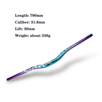 Guiador MTB Swallow Alumínio Ultraleve 720mm 780mm Rise 30mm — Dinobike