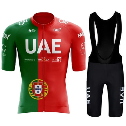 Camisola de Ciclismo UAE 2026 com Bretelas