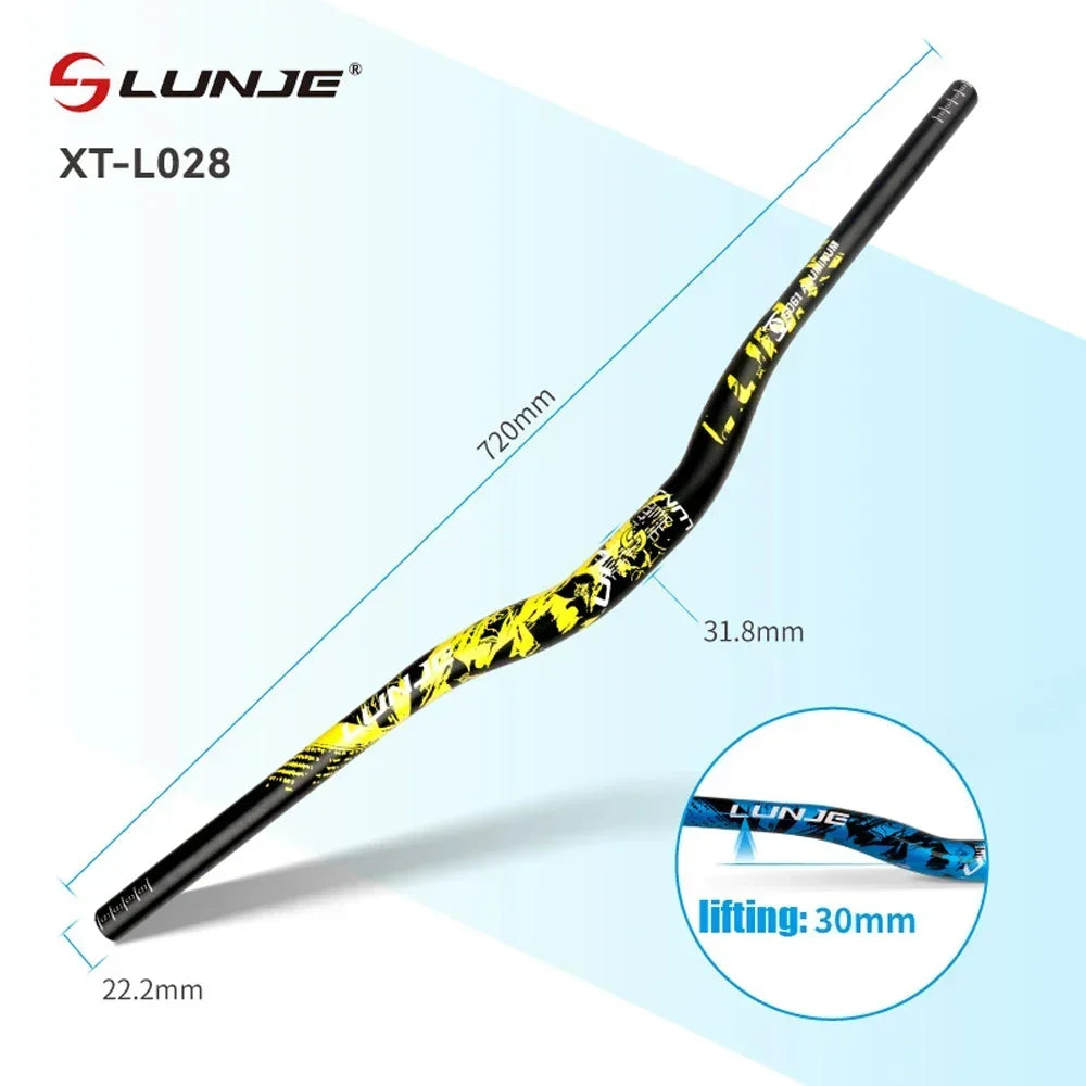 Guiador MTB Swallow Alumínio Ultraleve 720mm 780mm Rise 30mm — Dinobike