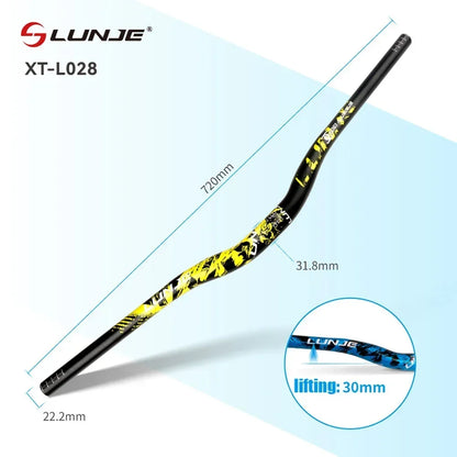 Guiador MTB Swallow Alumínio Ultraleve 720mm 780mm Rise 30mm — Dinobike