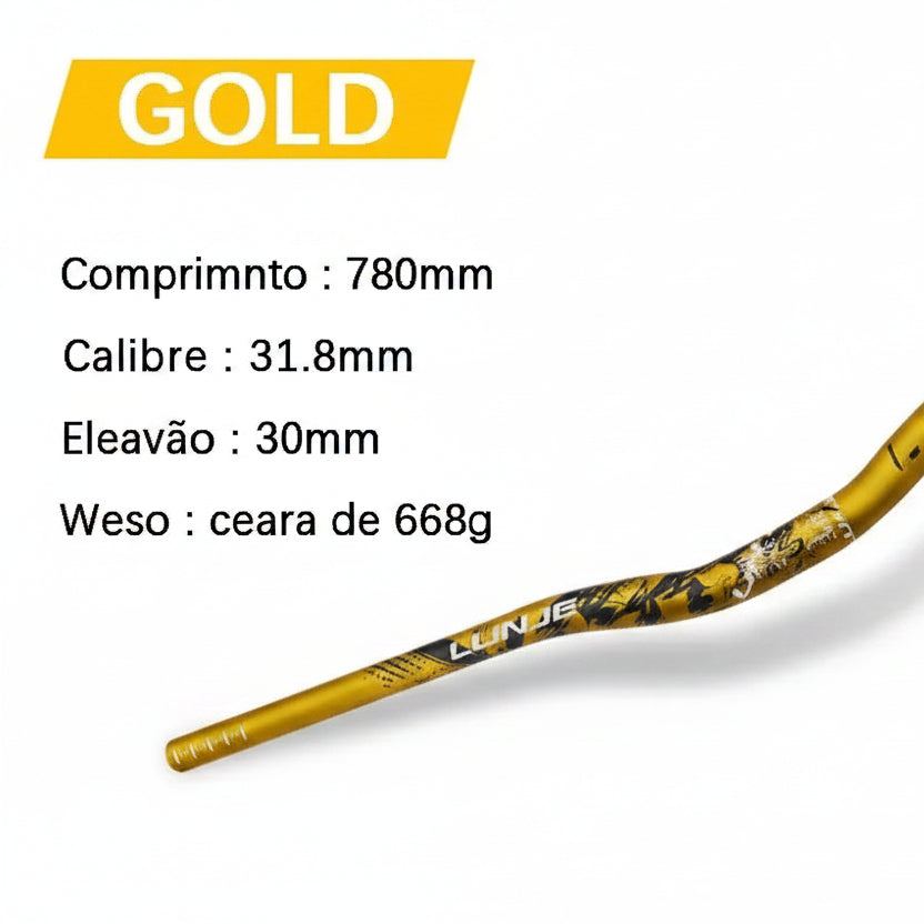 Guiador MTB Swallow Alumínio Ultraleve 720mm 780mm Rise 30mm — Dinobike