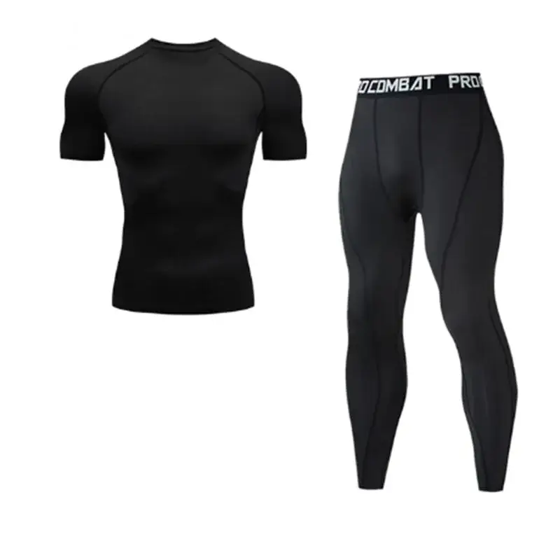 Fato de treino Fitness Masculino de Secagem Rápida e Respirável com Tecido Antissuor TAM - S