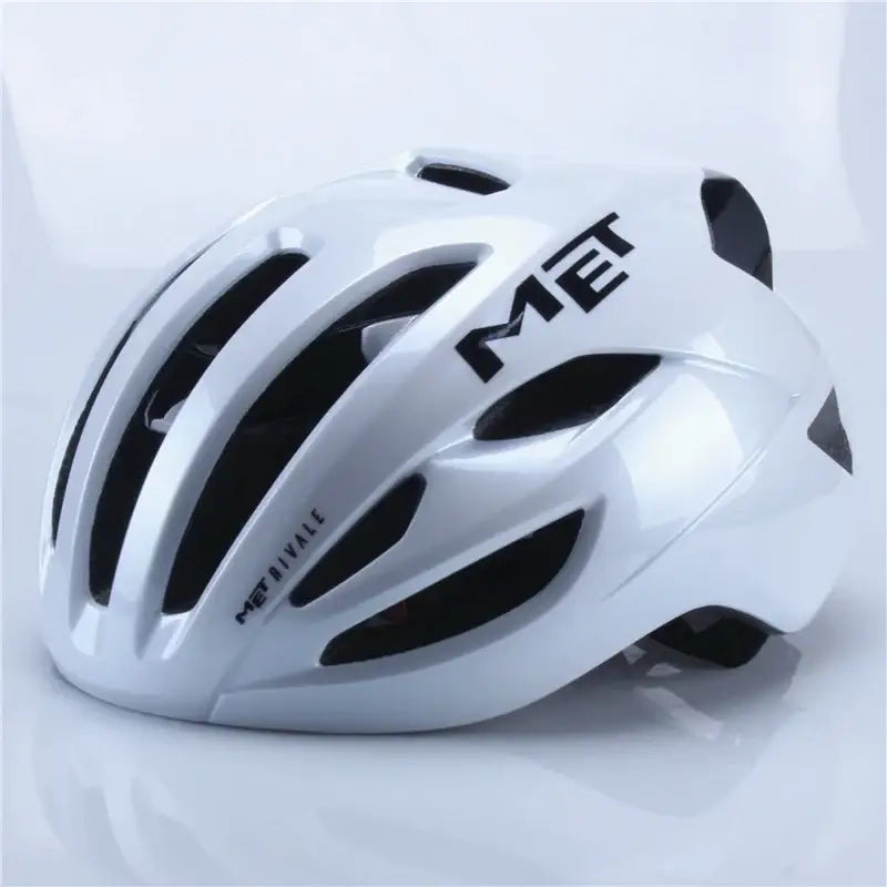 Capacete MET Rivale 3D – Ciclismo MTB e Estrada Segurança e Conforto - Branco / L 55-61