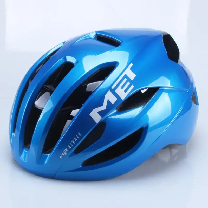 Capacete MET Rivale 3D – Ciclismo MTB e Estrada Segurança e Conforto - Azul / L 55-61
