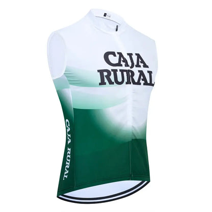 Colete de Ciclismo Pro TEAM 2025 UAE Cycling Jersey Masculina - Respirável e Cortavento - Verde / M