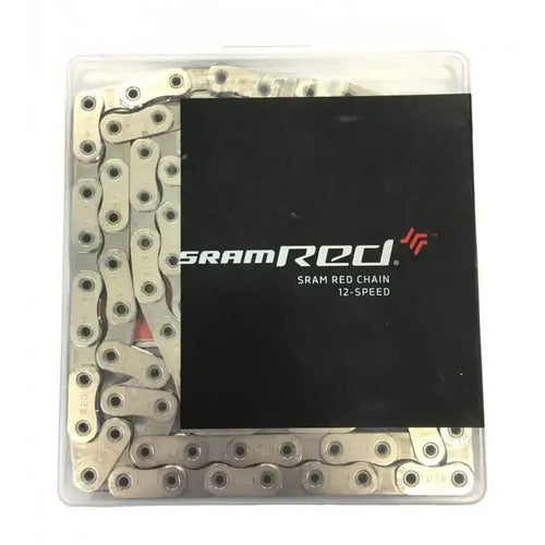 Corrente SRAM RED Flattop 12v – 114 Elos – Prata | Alta Precisão e Durabilidade - Corrente RED Flattop 12v 114 elos