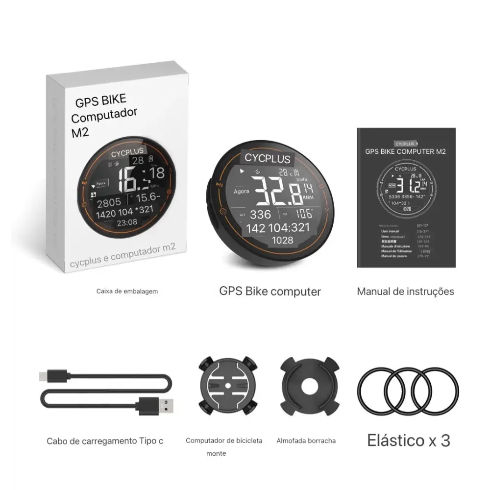 CYCPLUS M2 – Computador de bike GPS para Ciclismo com ANT + e Bluetooth Original - CYCPLUS M2 - GPS