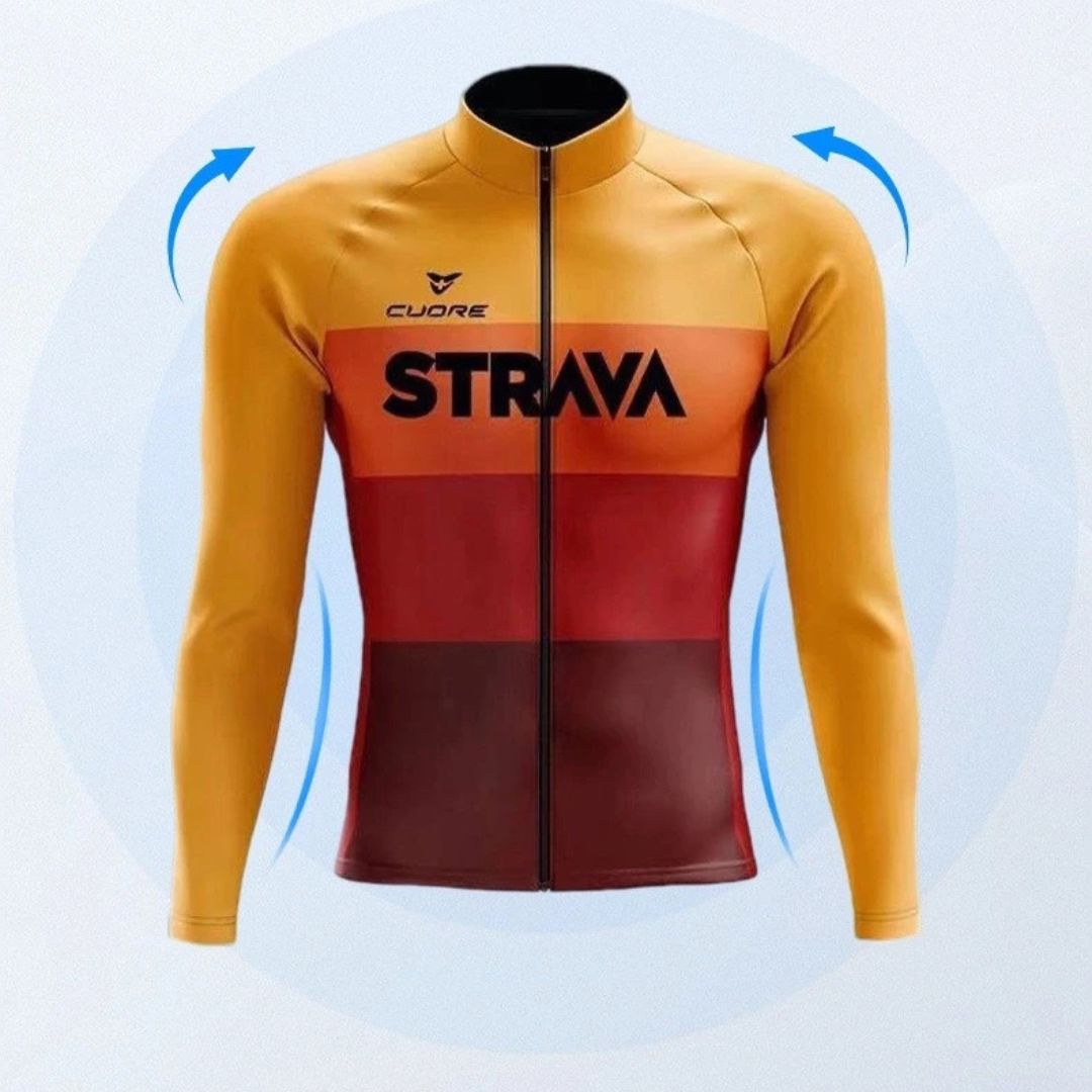 Conjunto Dinobike STRAVA Edition – Performance e Conforto Térmico