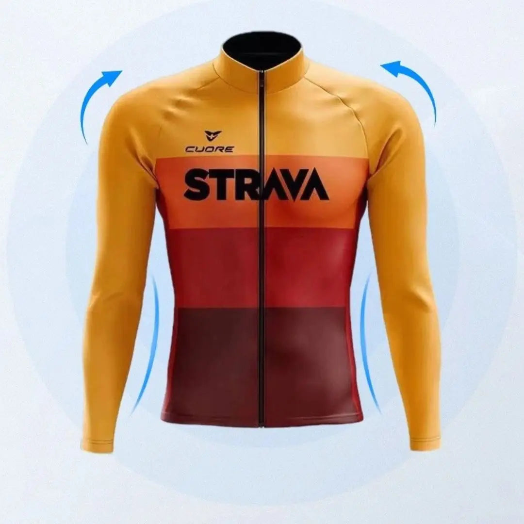 Conjunto Dinobike STRAVA Edition – Performance e Conforto Térmico