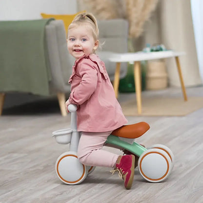 🚲 DinoBike Baby Balance – Bicicleta de Equilíbrio 4 Rodas sem Pedais para Bebés de 12 a 24 Meses