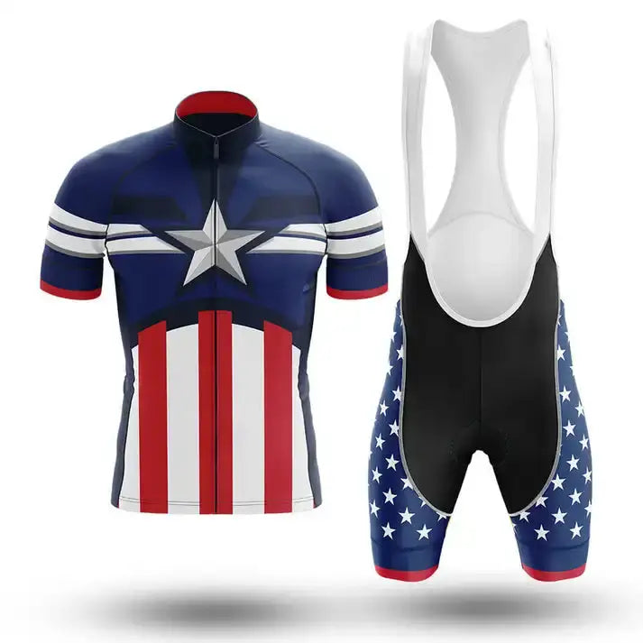 Dinobike ProFit – Conjunto de Ciclismo Masculino Verão 2025 | Jersey + Bretelle Respiráveis MTB & Speed - Dinobike Hero