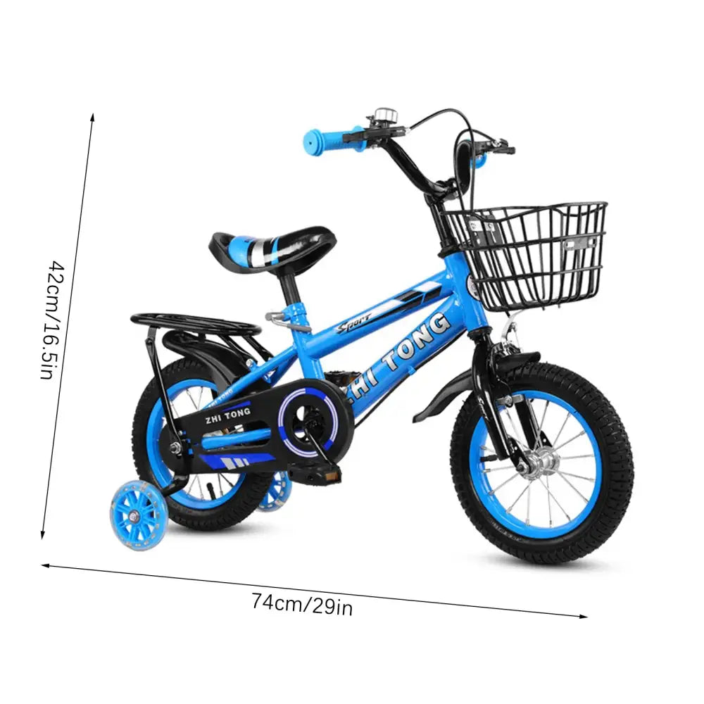 DinoBike ZHi TONG Kids | Bicicleta Infantil com Cesta e Rodas - DinoBike ZHi TONG Kids