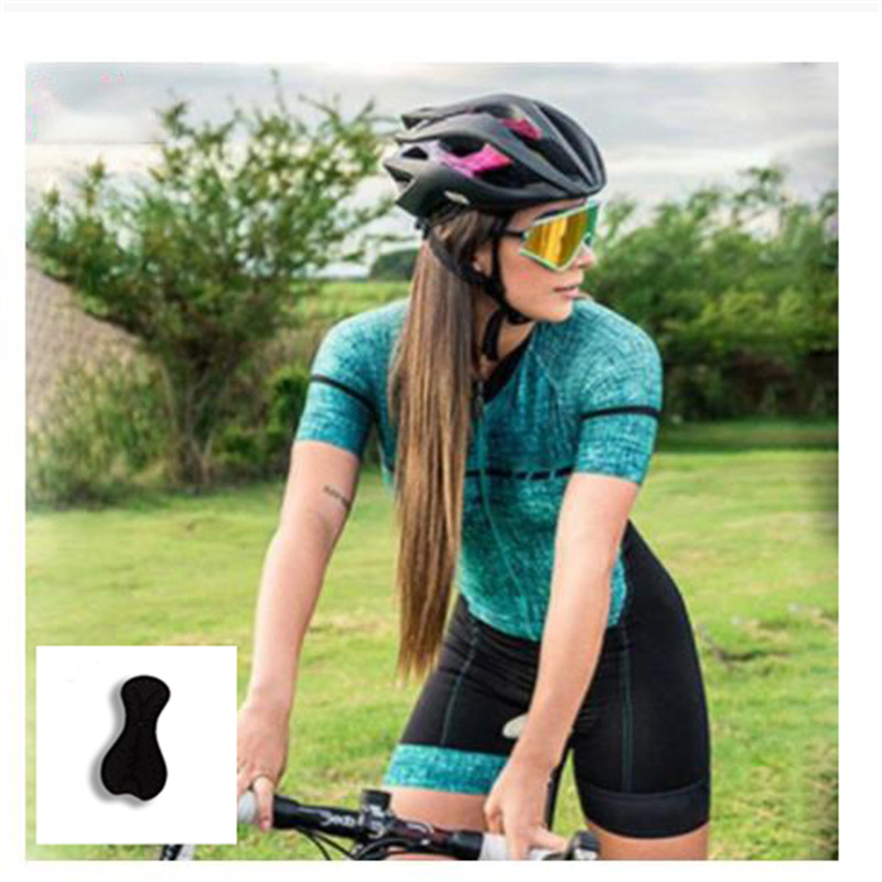 Conjunto de Ciclismo com Camiseta de Manga Curta para Homens e Mulheres