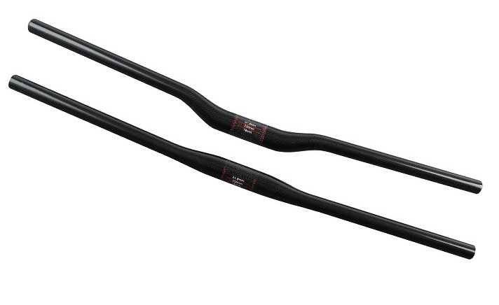 Guidão Reto Fibra de Carbono T700 31,8mm | 580-700mm | Dinobike