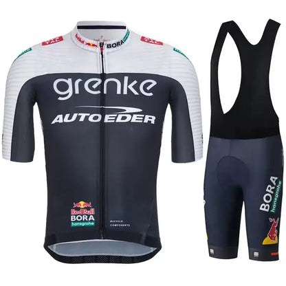 Kit Ciclismo Masculino 2025 – Camisa MTB + Jaqueta Esportiva Preto Grafite / Branco / Asian size S