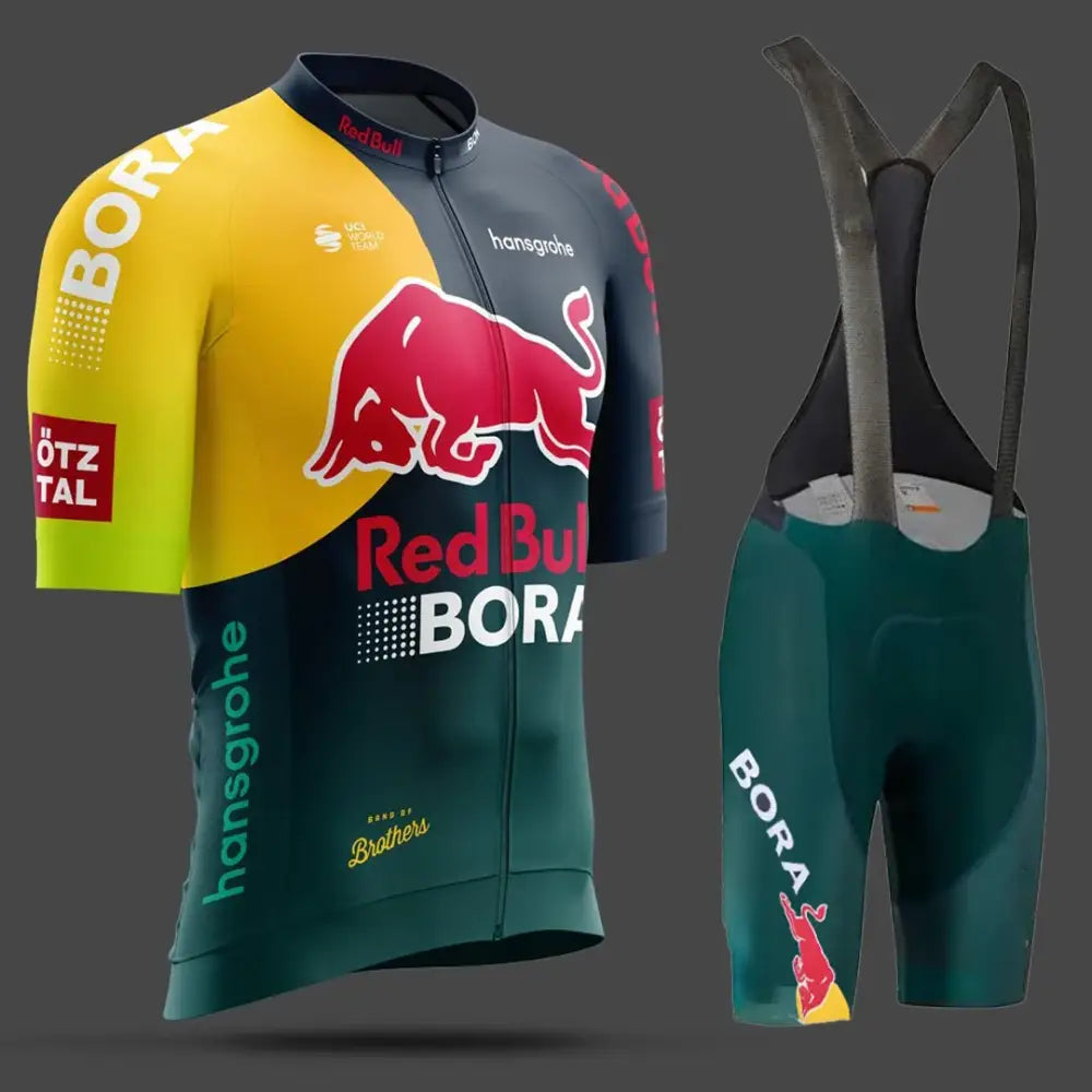Kit Ciclismo Masculino 2025 – Camisa MTB + Jaqueta Esportiva Verde Escuro / Amarelo / Asian size M