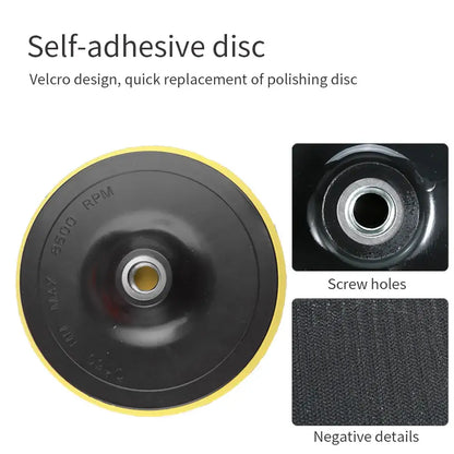 Kit de Polimento para Carros 8 Peças – Almofadas Abrasivas 3’’ 5’’ 7’’ para Polidora Enceramento e Acabamento