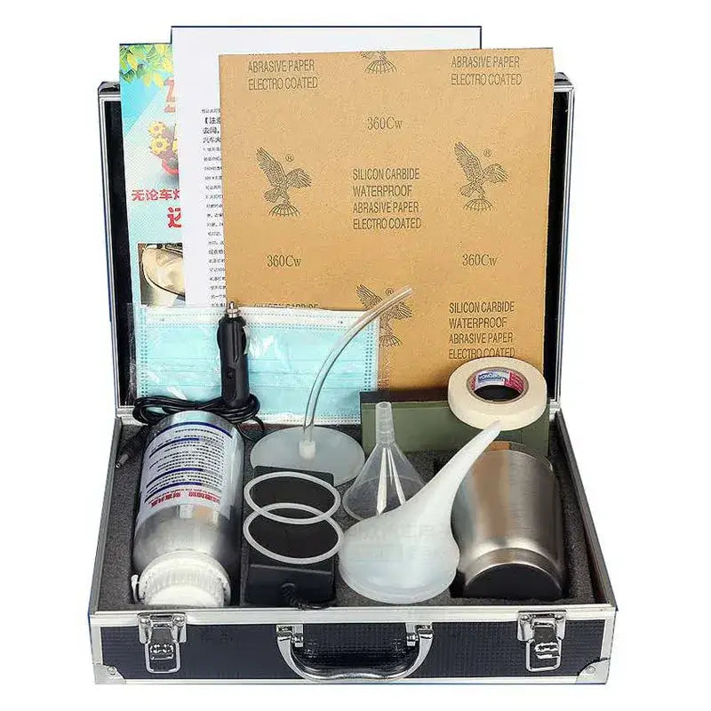 Kit Profissional de Restauração de Faróis 800ml – Recupera Transparência e Remove Riscos - Kit 1 Com Mala / Espanha