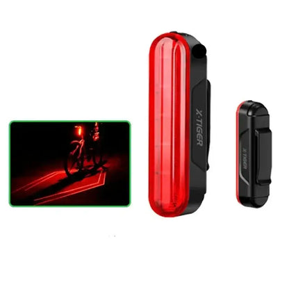 Luz Traseira X-TIGER com Sensor de Travagem Inteligente: Segurança e Tecnologia para Ciclistas - Luz Traseira