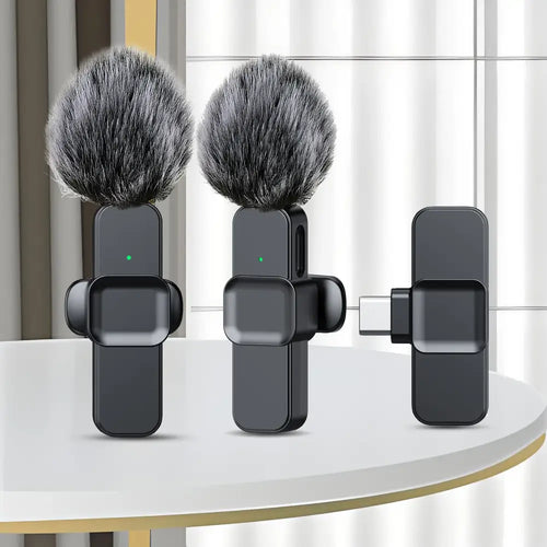 Microfone Lavalier Wireless Pro – Som Profissional em Qualquer Lugar