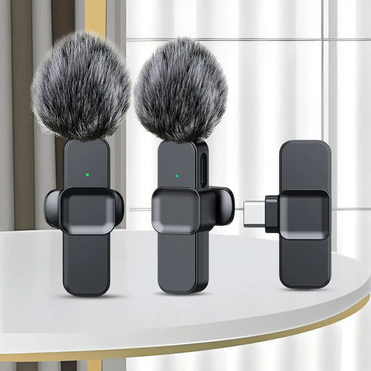 Microfone Lavalier Wireless Pro – Som Profissional em Qualquer Lugar