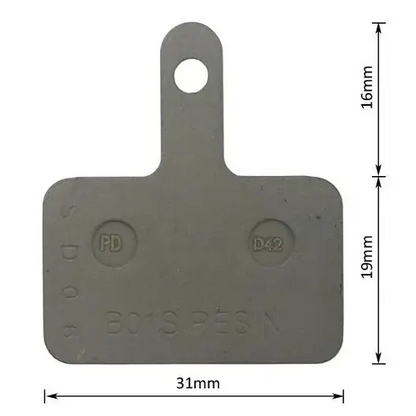 Pastilhas de Travão a Disco em Resina Shimano – 1 Par para MTB MT200 M485 M445 e Compatíveis - B01S 1 box