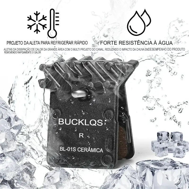 Pastilhas de Travão BUCKLOS Cerâmicas – 2 Pares para MTB e Estrada Compatíveis com Shimano L05A N03A N04C - BL-01S