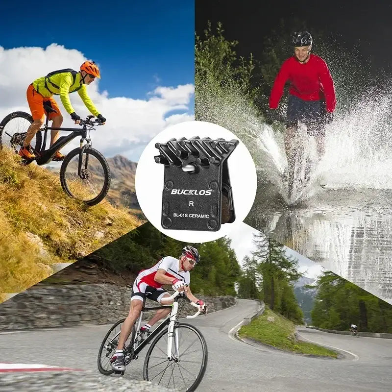 Pastilhas de Travão BUCKLOS Cerâmicas – 6 Pares para MTB e Estrada Compatíveis com Shimano L05A N03A N04C - BL-01S