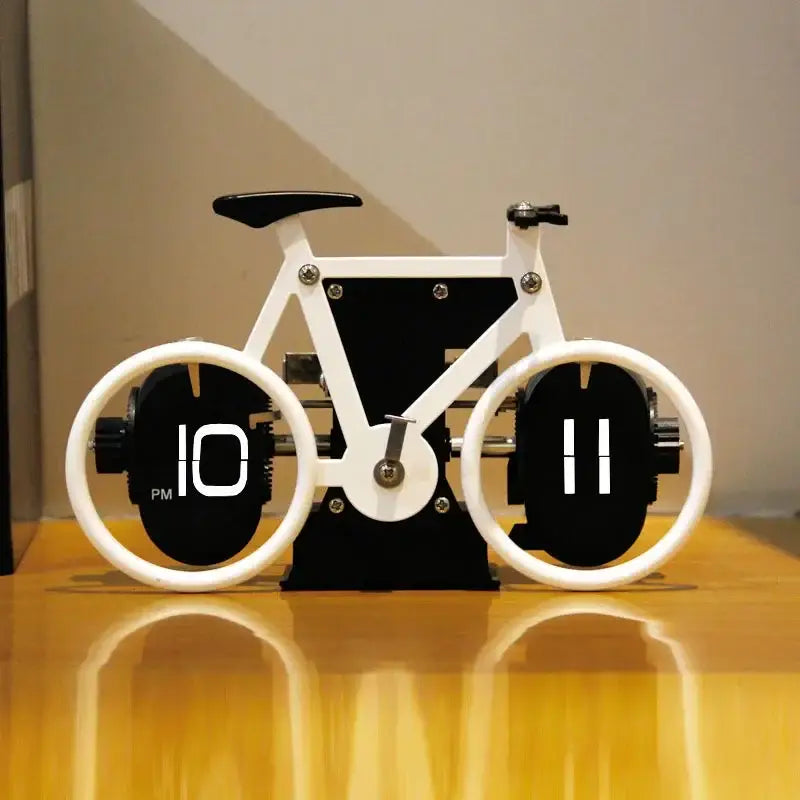 Relógio Criativo Flip em Forma de Bicicleta
