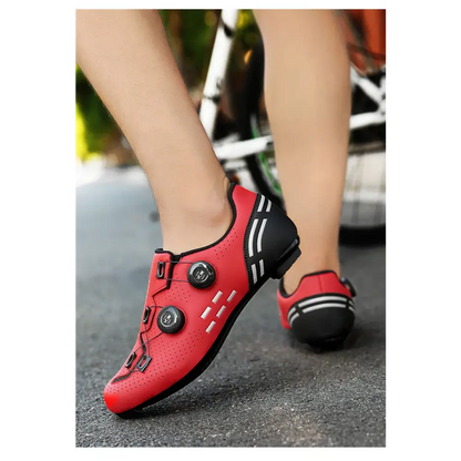 Sapatos de Ciclismo Speed - Sapatilhas para Estrada com Fecho Elástico Solado de Nylon e Compatibilidade com Cleats