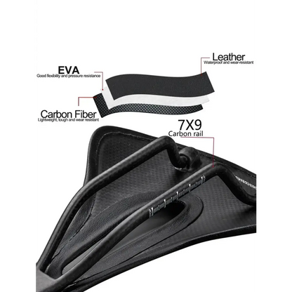 Selim Banco de Bike Profissional Ultra-Leve 96g Fibra de Carbono - Dinobike