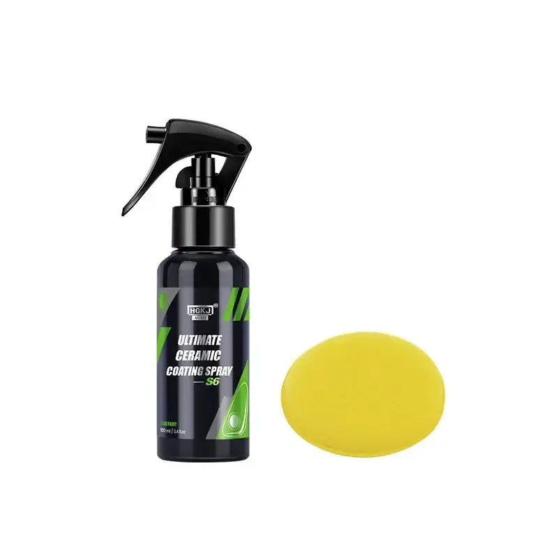 Spray Cerâmico Detalhador Rápido para Carros – Brilho Espelhado e Proteção Hidrofóbica - 100ML / Stock UE