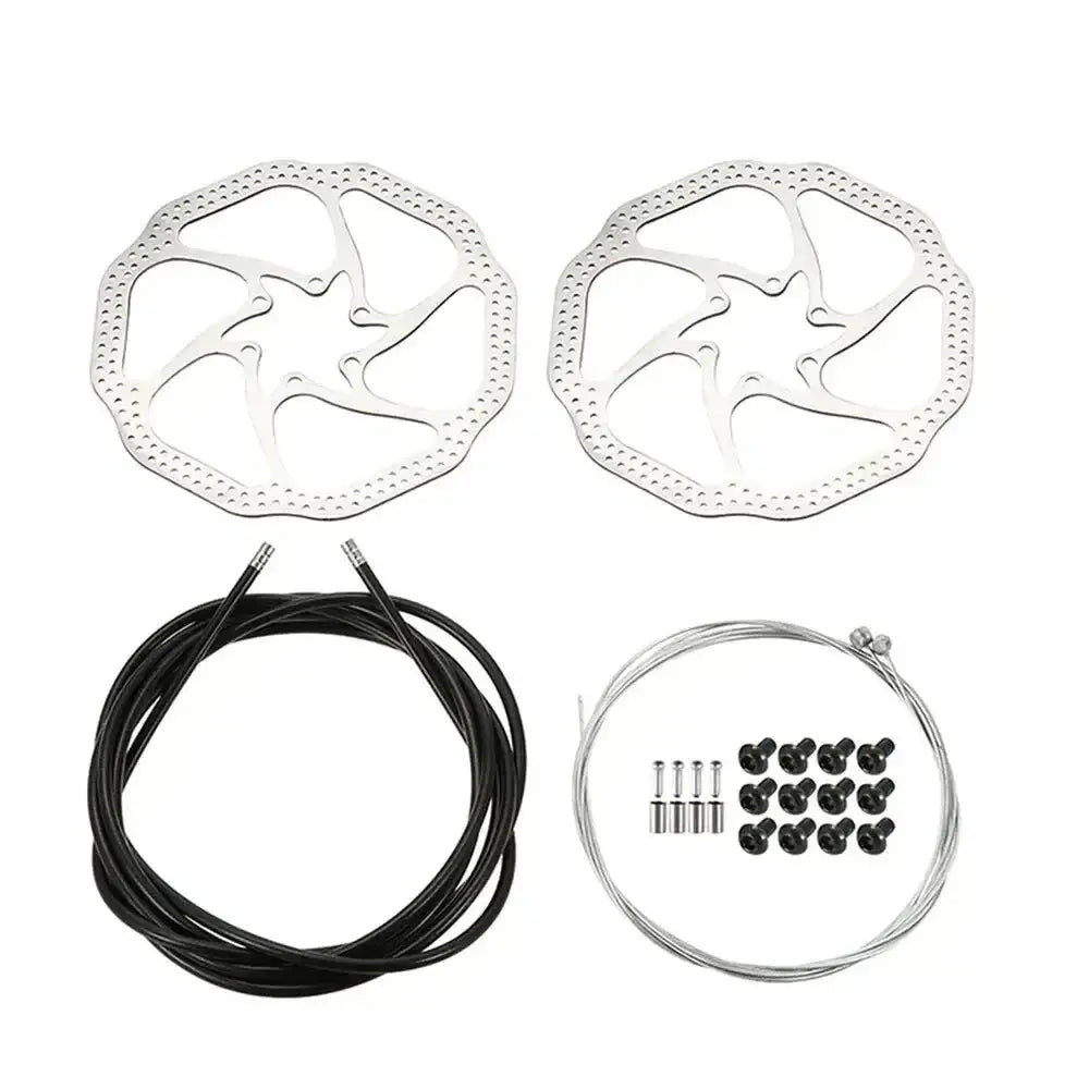 Conjunto de Travões de Disco para MTB- Frente e Traseira - Dinobike